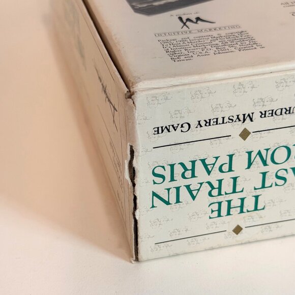 Vintage How To Host A Murder Dinner Mystery Game Last Train From Paris 1986 - Picture 6 of 16